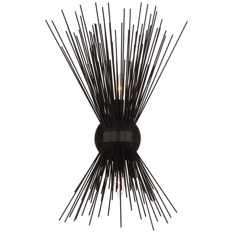 Strada 2 - Light Flush Mounted Sconce, Aged Iron