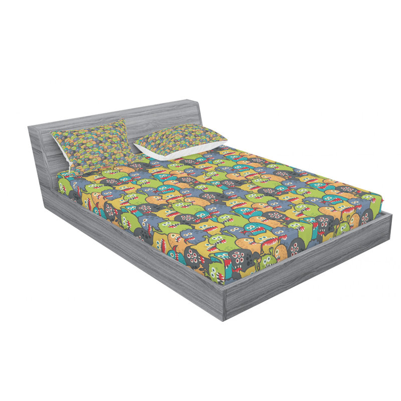 Microfiber Sheet Set, Queen Sheet Set with Fitted Sheet
