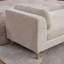 Banc moderne de 83 po de largeur avec accoudoirs et 2 traversins-517217339