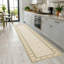 Tapis beige antidérapant en chenille Kilim Beige Green Anatolian-403715080