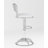 Huckeba Oval Metal-Back Adjustable Height Stool