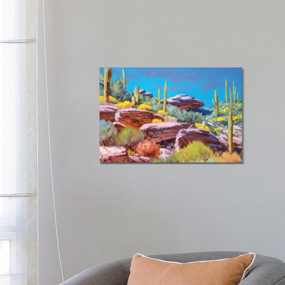 Desert Bloom 1 Piece Wrapped Canvas Painting