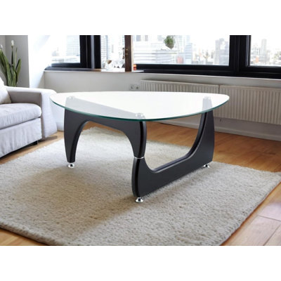 Glass Coffee Table 43 Black base