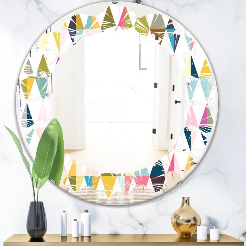 Miroir mural Whirl Orchid Blossom, H 23,6 po x l 23,6 po