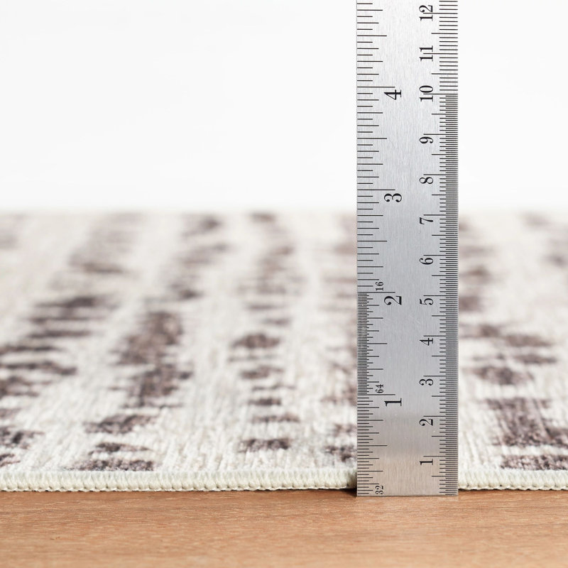Shepherd Pebble Machine Washable Rug, Rectangle 5' x 8'