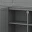 Lit mezzanine simple en bois avec bureau et rangement, 4 armoires, tablettes et tiroirs-1318183952