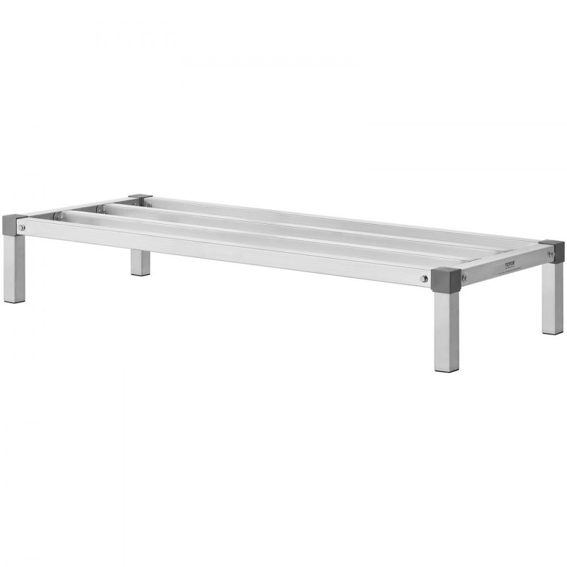 Nouvellement amélioré! Support de rangement en aluminium, H 8 po x l 48 po x P 20 po