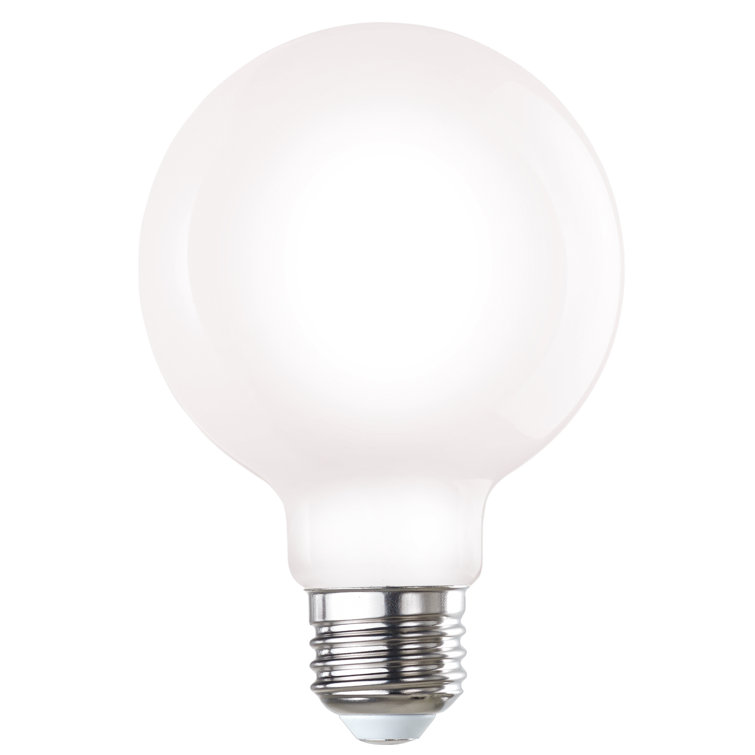 60 Watt Equivalent, G25 LED, Milky Dimmable Bulb, Cool White (4000K) E26/Medium (Standard) Base