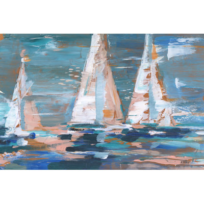 Pop Regatta II by Ethan Harper - Wrapped Canvas Art Prints