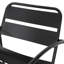 Détendez-vous dans le style avec une chaise en fer noir mat pour la cour et le patio, 24,68 po Hauteur, fer de 13,38 lb, profondeur parfaite de 23,95 po,