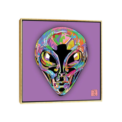 Chrome Alien - reproduction d'art murale - toile encadrée