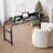 Overbed Table With 360° Wheels, Queen Size Mobile Bed Desk, Recliner Table Over Bed Table Adjustable Height And Length Overbed Table With Heavy Duty Metal Leg For Hospital And Home Use