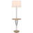 Lockport 61'' Chrome Tray Table Floor Lamp with USB