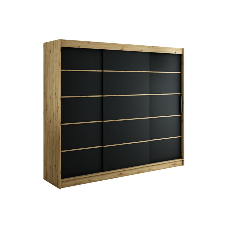 Amrou Manufactured Wood Wardrobe, 200cm H x 250cm W x 62cm D