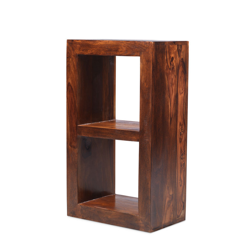 Heritage 86cm H x 46cm W Solid Wood Cube Bookcase