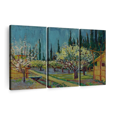 "Orchard Borded By Cypresses" sur toile