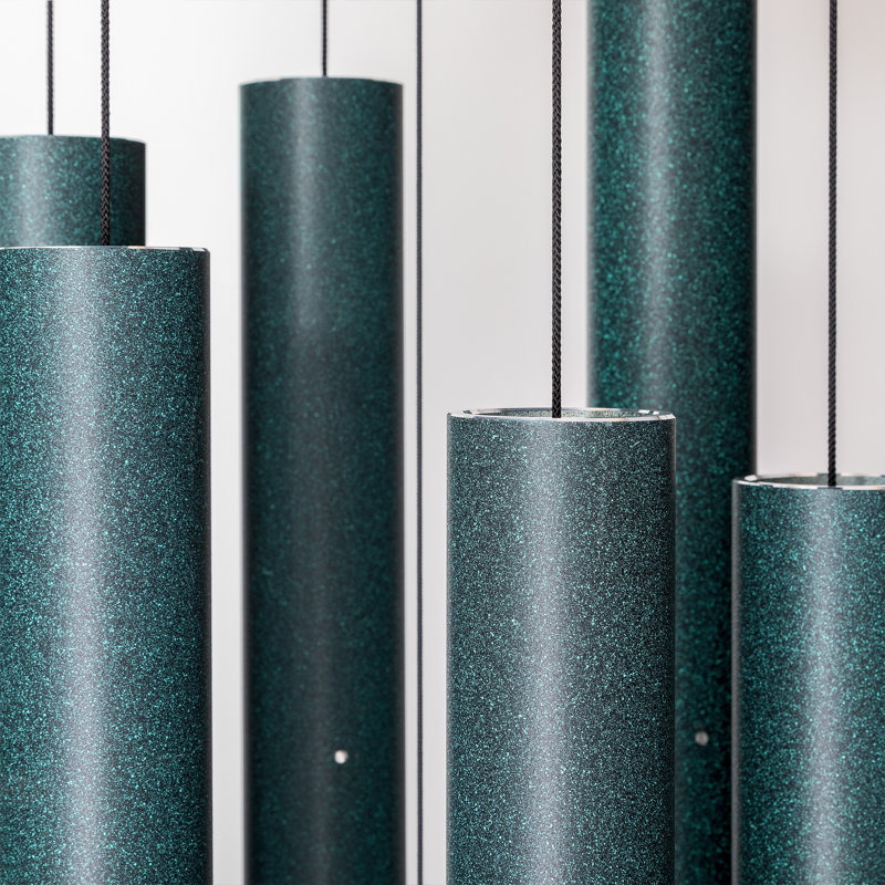 78-Inch Green Aluminum Outdoor Wind Chime