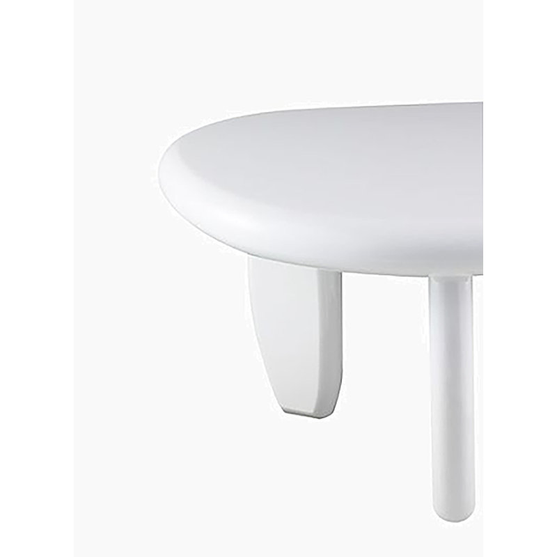 Table de bout blanche ultrabrillante