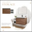 Meuble-lavabo mural avec 2 portes et tablettes de rangement latérales-991201058