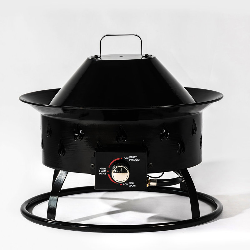 Camping Fireplace Portable - Mini Steel Fire Pit With Lava Rocks For Outdoor Gatherings And Comfort Heating Adventures