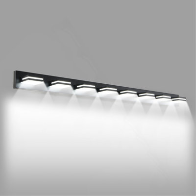 Applique murale moderne à 8 lumières pour salle de bain et miroir, design minimaliste élégant, écoénergétique, facile à installer
