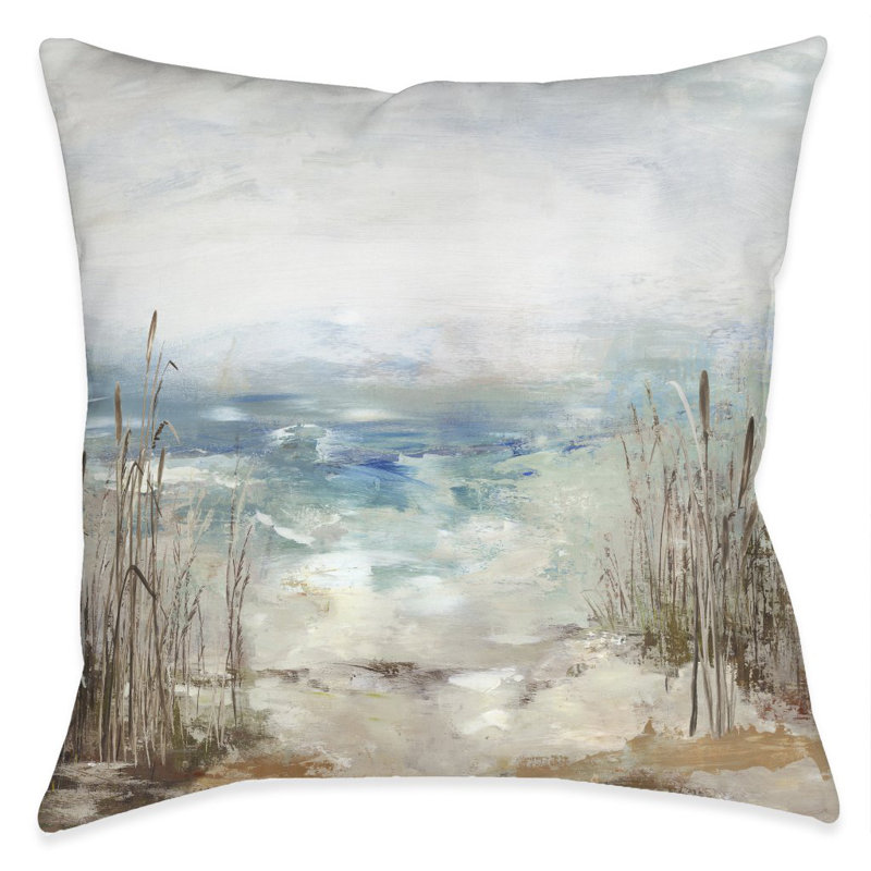 Waves From The Distance Throw Pillow