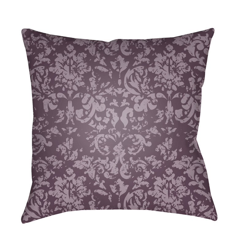  Indoor/Outdoor Throw Pillow, Dark Purple