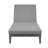 Elza Outdoor Single chaise with Cushions