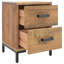 Tardiff 36cm W Solid Wood Bedside Table