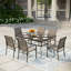 Argyri Rectangular 7 - Piece 6 - Person 152.4Cm Outdoor Table Set-1590900259