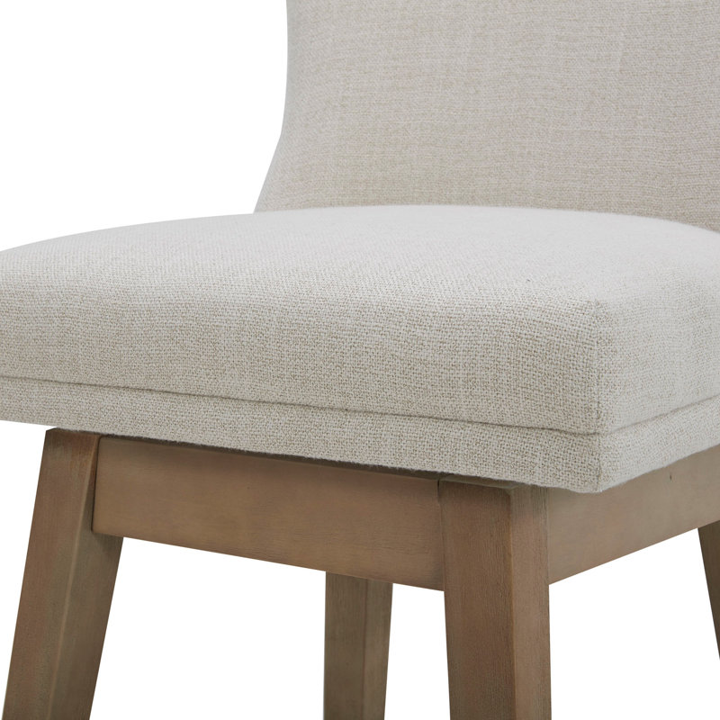 Tabouret de comptoir pivotant 26 po Azena, Lin, Brun clair