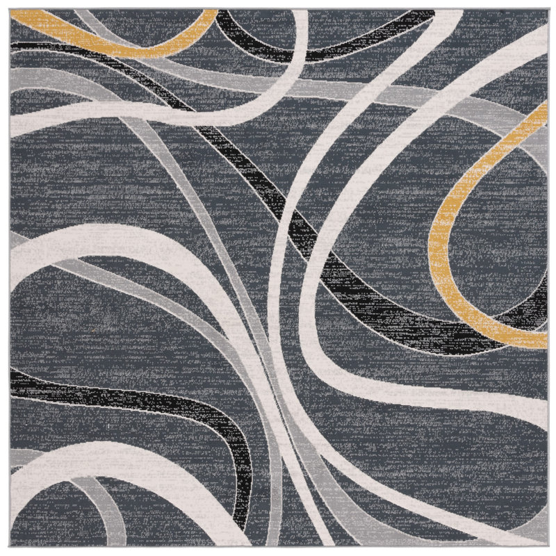 Garside Performance Abstract Rug, Square 6'7"