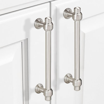 10 Pack Cabinet Handles, Vintage Drawer Pulls, Solid Zinc Alloy Kitchen Hardware, 5 Inch Hole Centre, Rustic Dresser Handles For Cabinets And Furniture