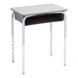 Adjustable Height Open Front Student Desk with Book Box (2 Pack)