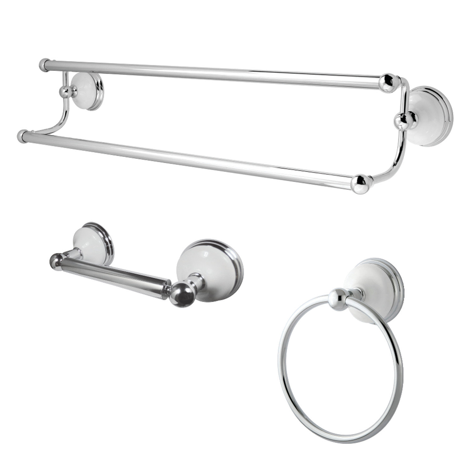Kingston Brass Victorian 3-Piece Bathroom Hardware Set & Reviews | Wayfair