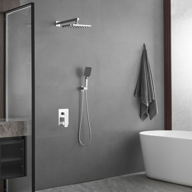 1 Complete Shower System, Polished Chrome