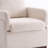 Boucle  Upholstered Accent Chair Wing Back Armchair With Solid Wood Base-1949961028