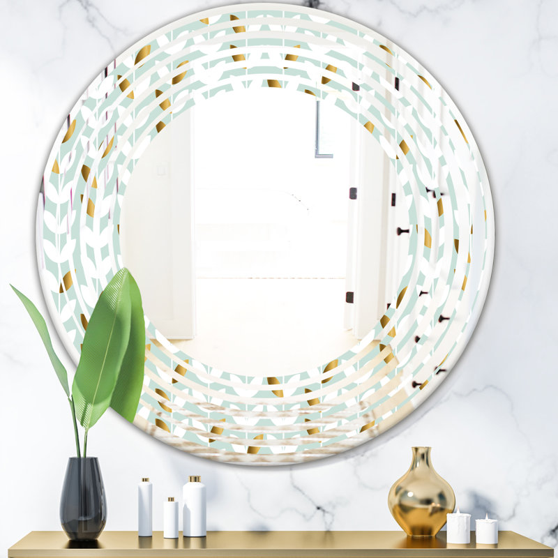 Miroir mural Foliage X Wave, H 23,6 po x l 23,6 po
