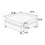 Canapé modulaire 6 pièces: tissu d'acier pour le salon, 2 fauteuils en coin, 3 fauteuils sans accoudoirs, 1 pièce moderne pour la maison: en tissu, canapés d'angle,