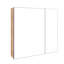 Armoire de toilette murale 29,63 po avec tablettes réglables et fabrication en contreplaqué durable, parfaite pour le rangement organisé et la décoration moderne