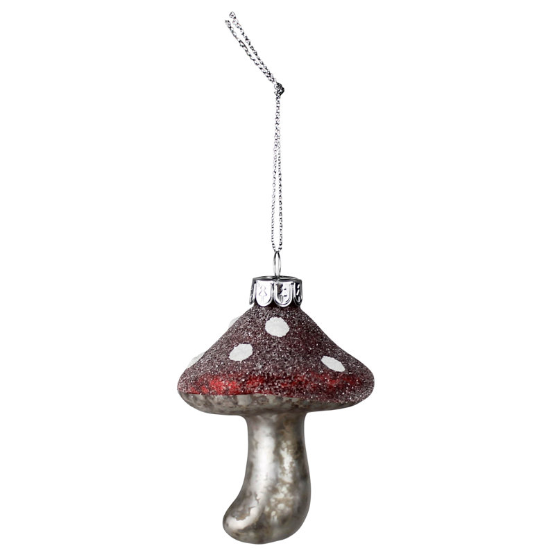 Figurine suspendue champignon de Noël