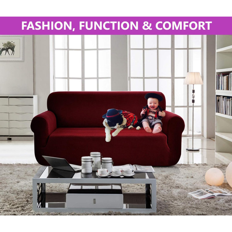 Outdoor Patio Sofa Cover, Red