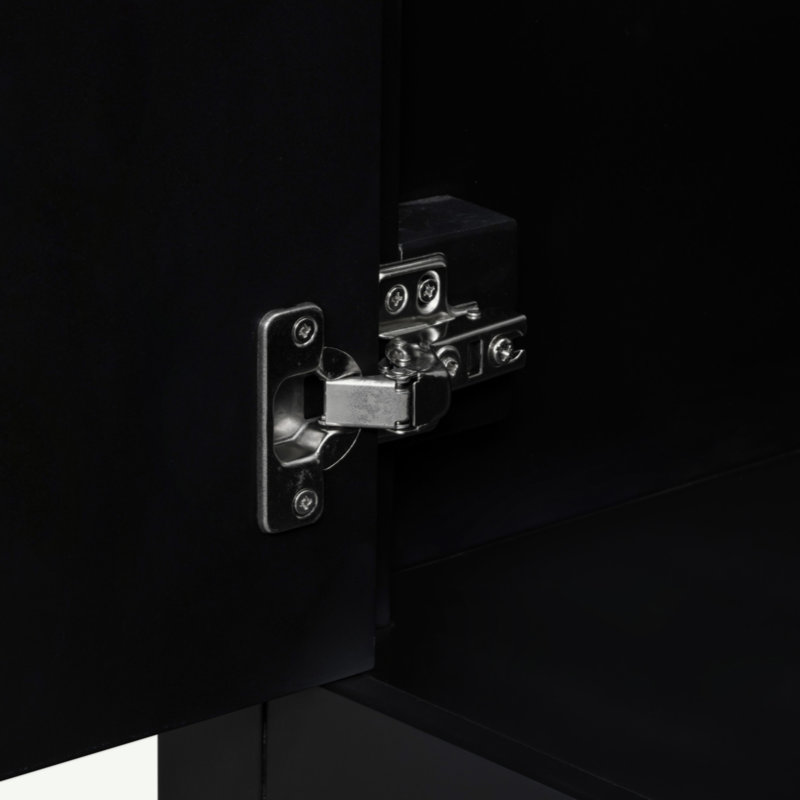 Meuble-lavabo 36 po avec lavabo, armoire de salle de bain avec tiroirs, structure solide et panneau de fibres à densité moyenne