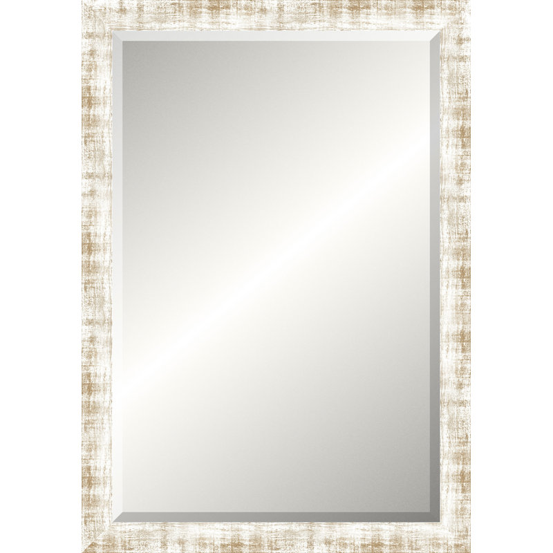Faded White Legacy Mirror, Classic Vanity