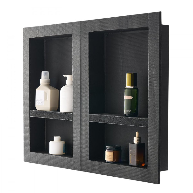 Recessed Bathroom Shelves, 61cm H x 81.3cm W x 61cm D