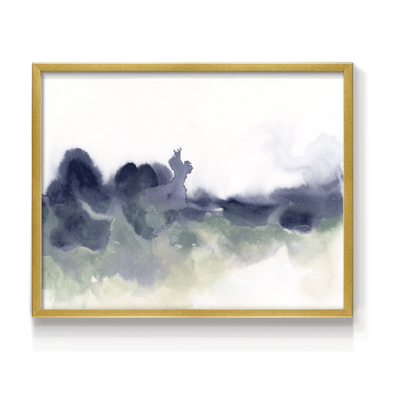 «Lake Fog I», reproduction encadrée, H 22 po x l 28 po, Doré