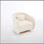 Fauteuil d'appoint pivotant avec assise rembourrée-131260950