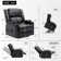 Power Lift Recliner For Elderly, Lift Chair With Heat And Massage,PU Recliner Sofa With 2 Side Pockets,Cup Holders And Infinite Position For Living Room