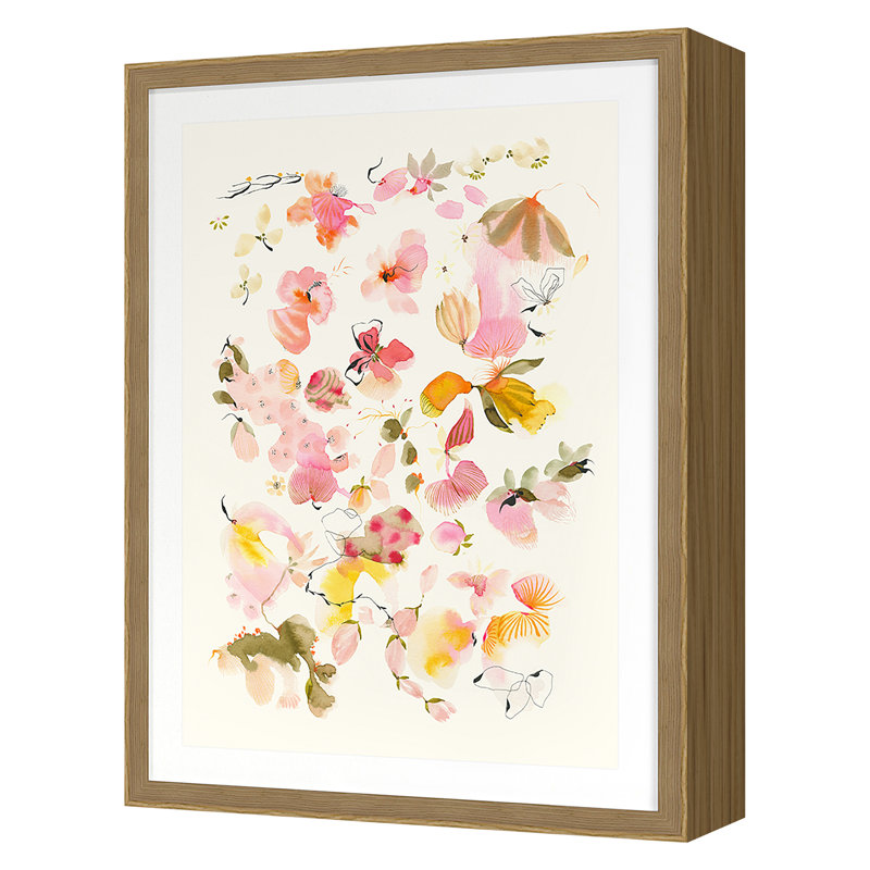 Untitled 2 Print by Suyao Tian, Oak, 40" H x 30" W x 2.38" D