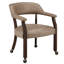 Chaise de poker avec accoudoirs pivotants capitonnés brun jaunâtre de la collection LUMera-2030762712-2030762715